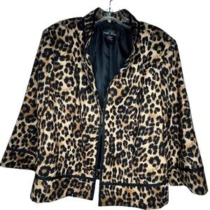 Brandon Thomas Leopard Print Jacket‎